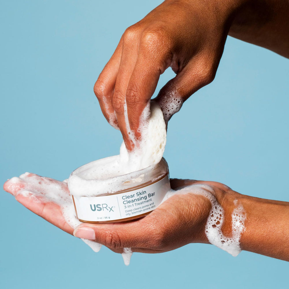 Urban Skin Rx Clear Skin 3-in-1 bar spa aroma eucalyptus enhances routine.