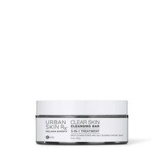 Urban Skin Rx Clear Skin 3-in-1 bar pour action highlights oil control and smooth lather.