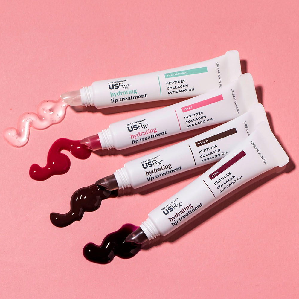 Overnight application of Urban Skin Rx Pro Strength lip treatment for overnight hydration.