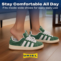 URIEL gel toe spacers gently separate overlapping toes for daily wear.