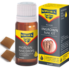 URIEL silicone caps cushion the toe for ingrown nail relief.