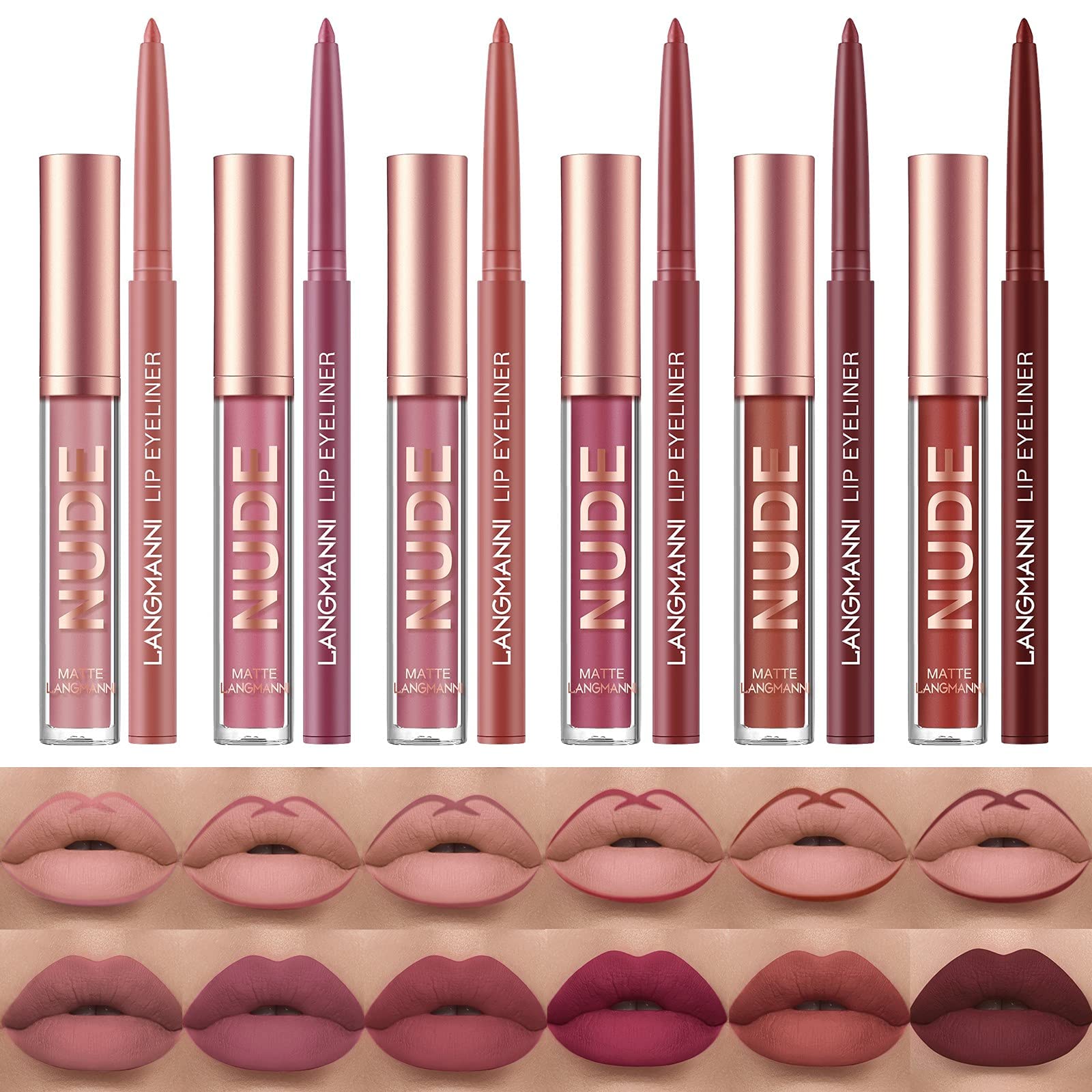 URQT lip liner set packaging shown for gifting and display