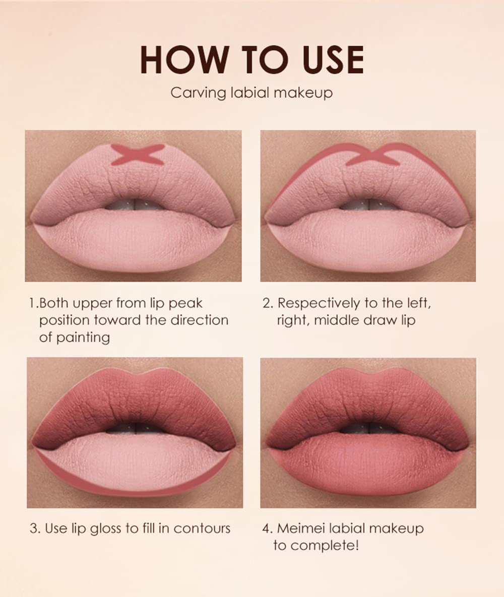 URQT velvet matte lipstick application reveals rich color and comfort