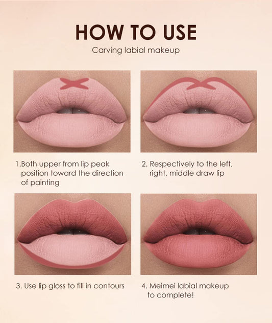 URQT velvet matte lipstick application reveals rich color and comfort