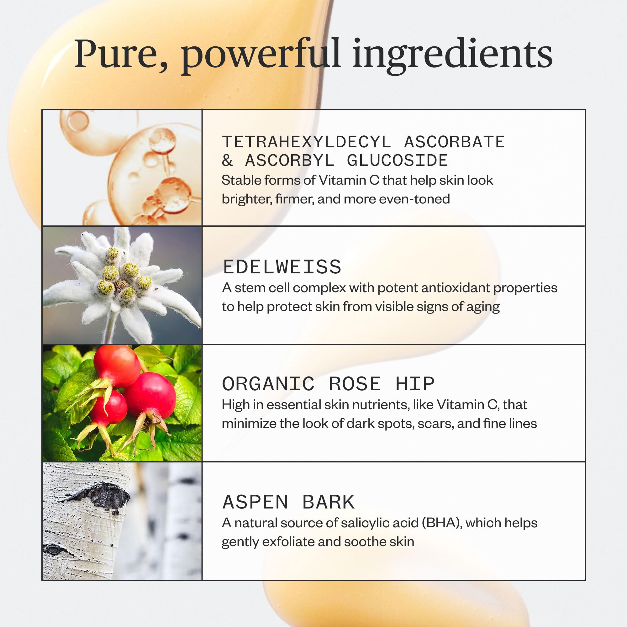 Ursa Major aspen bark soothing ingredient emphasizes calm, refreshed skin after use
