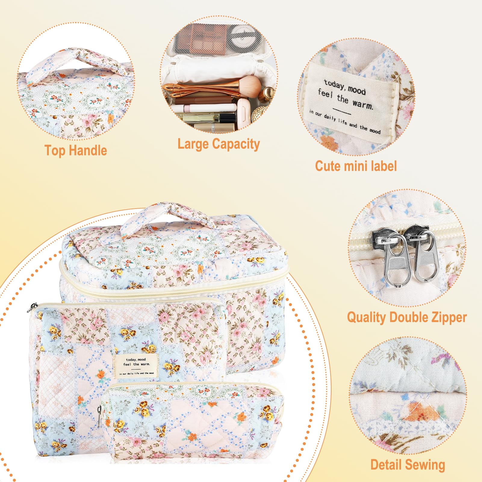 URSKYTOUS travel organizer bag keeps toiletries neatly arranged.