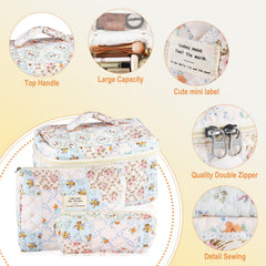 URSKYTOUS travel organizer bag keeps toiletries neatly arranged.