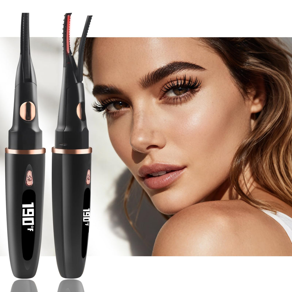 URSOBTF heated eyelash curler clip-type for fast natural curl without crimp