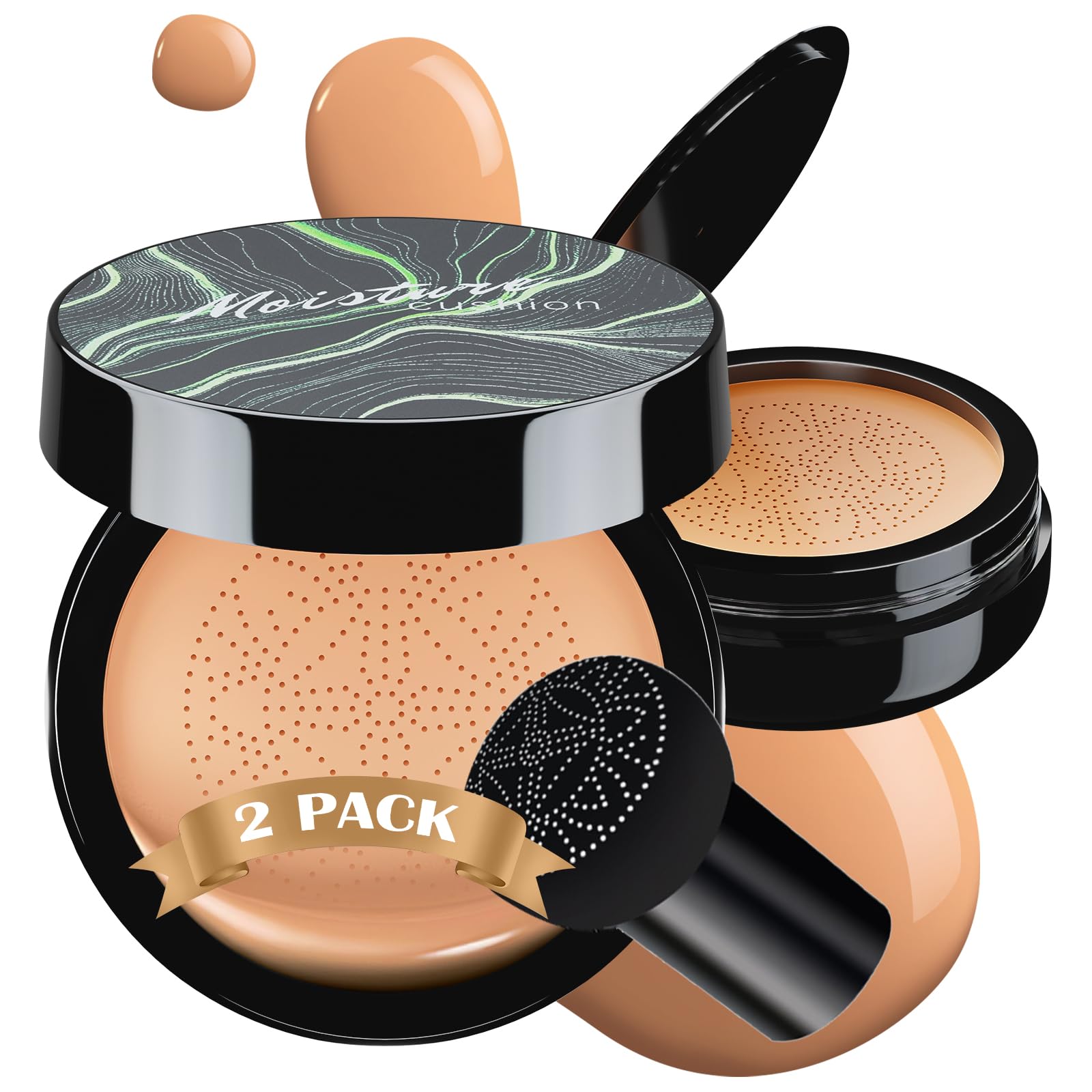Ursoulney Mushroom Head Sponge closeup for gentle blending and smooth makeup