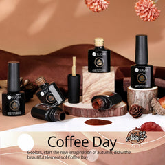 UR SUGAR khaki gel nail polish bottle for earthy neutral looks.