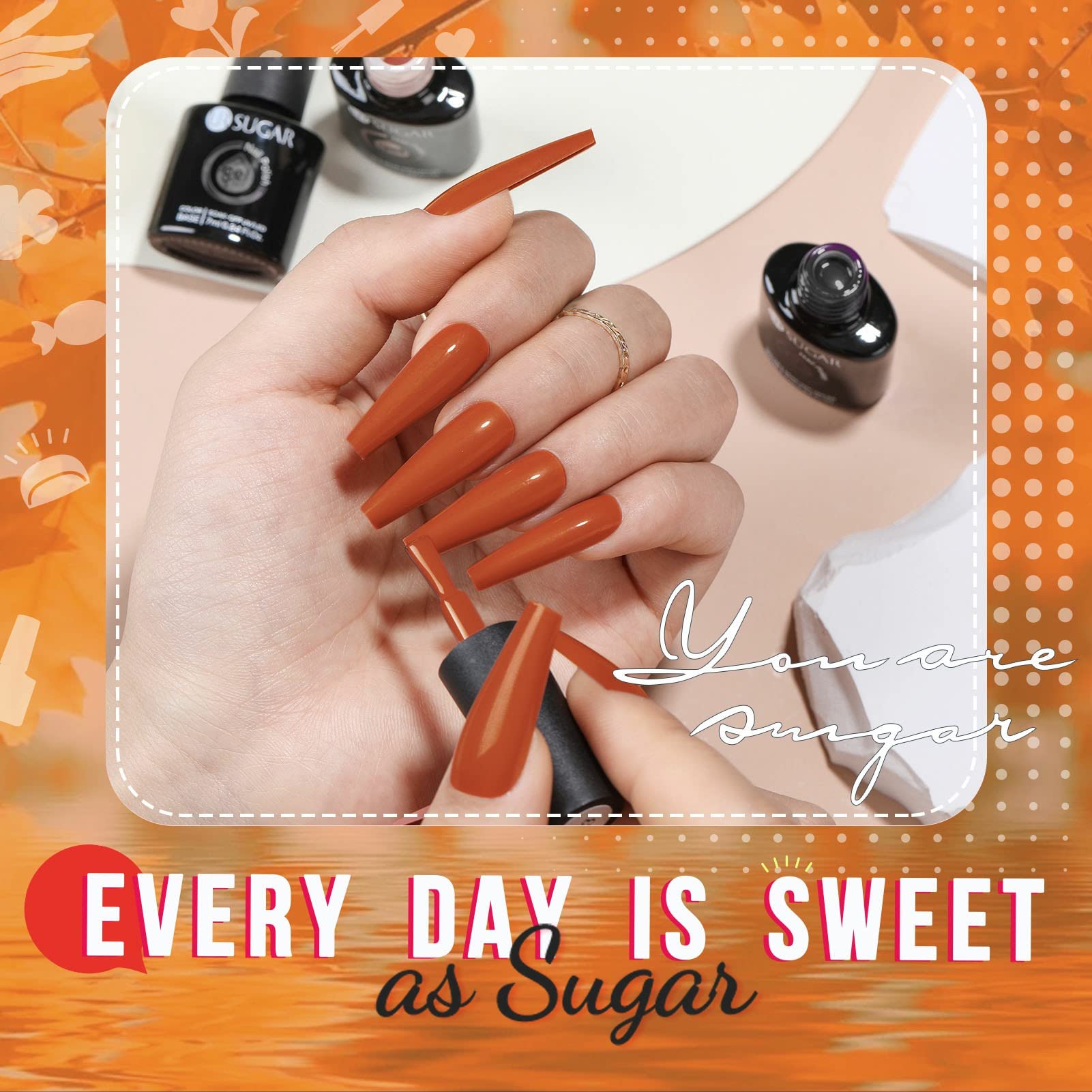 UR SUGAR soak-off removal simplifies cleanup without nail damage.
