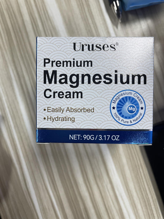 Uruses Magnesium Cream bottle for topical magnesium and skin hydration