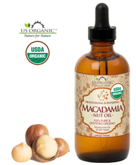 US Organic Macadamia Nut Oil light golden color ideal for skin care