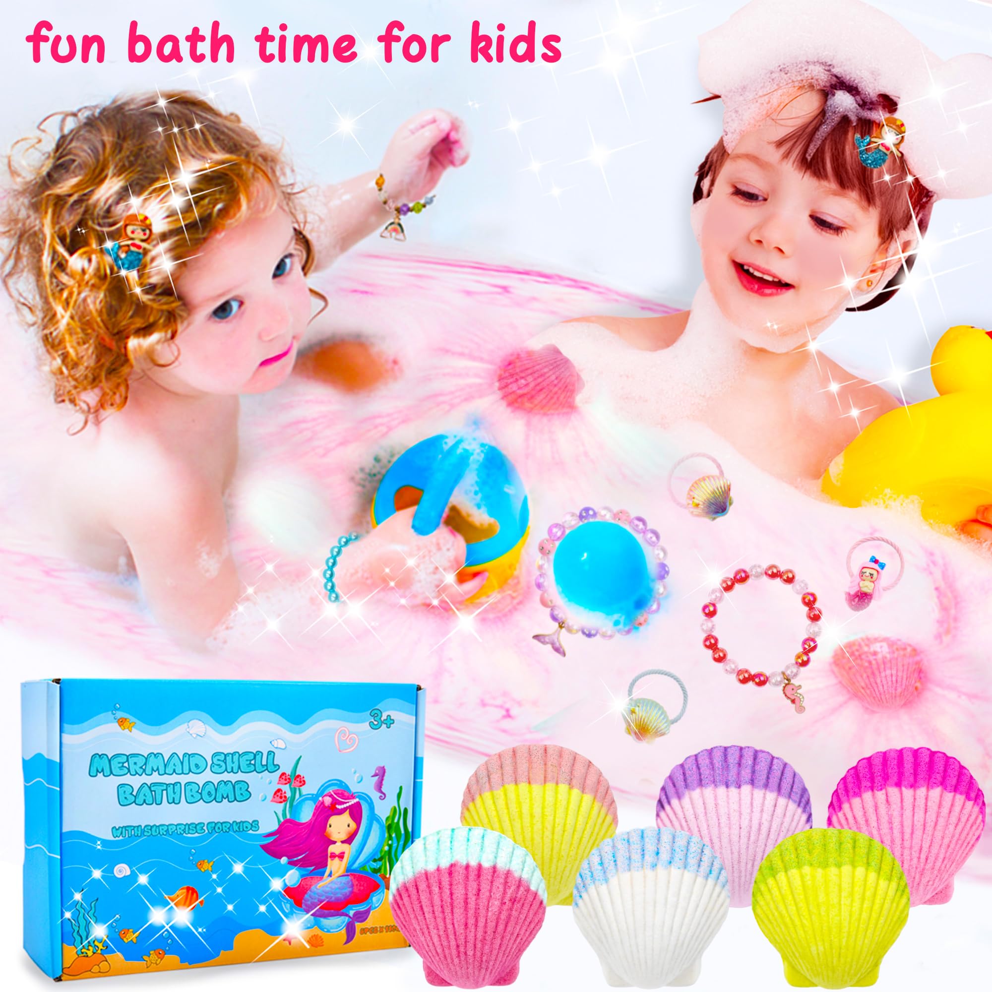 Usand Mermaid Bath Bombs color water vividly for engaging sensory play