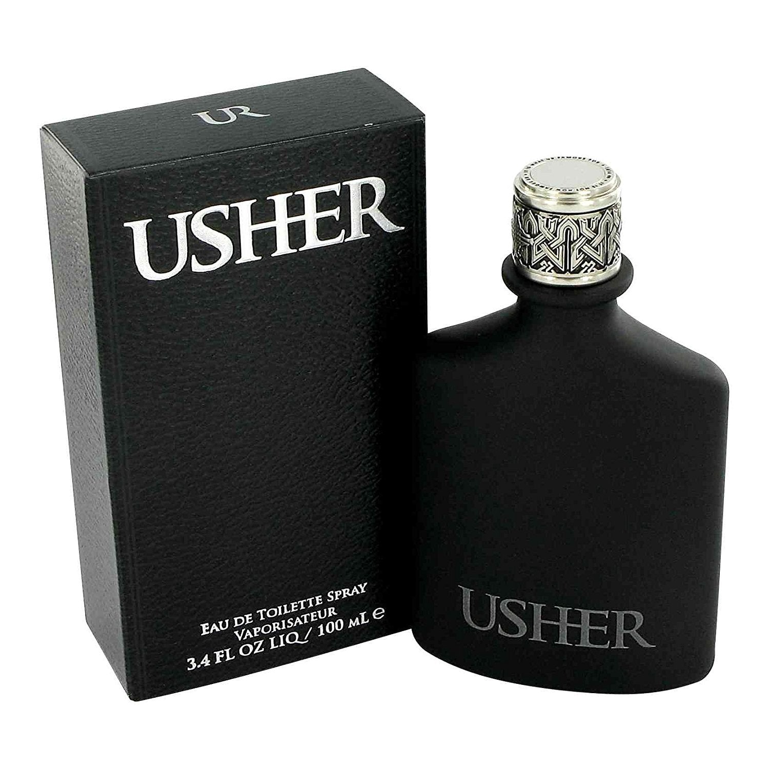 Usher for Men bottle—bold, spicy fragrance for daily wear.