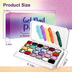 U-Shinein gradient gel kit suits French manicure and creative nail art.