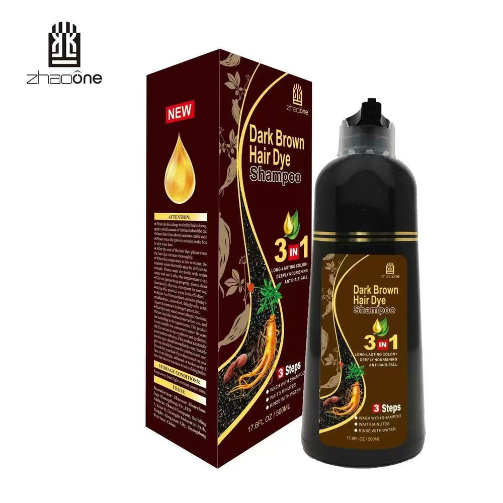 USMATEK Brown Dye Shampoo hair close-up with color depth
