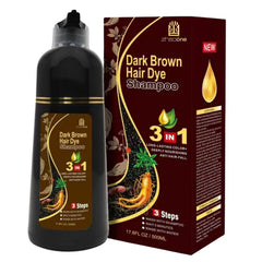 USMATEK Brown Hair Dye Shampoo bottle showing color and scalp care focus