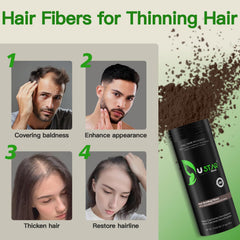 USTAR fiber applicator enables precise, even distribution on thinning areas.