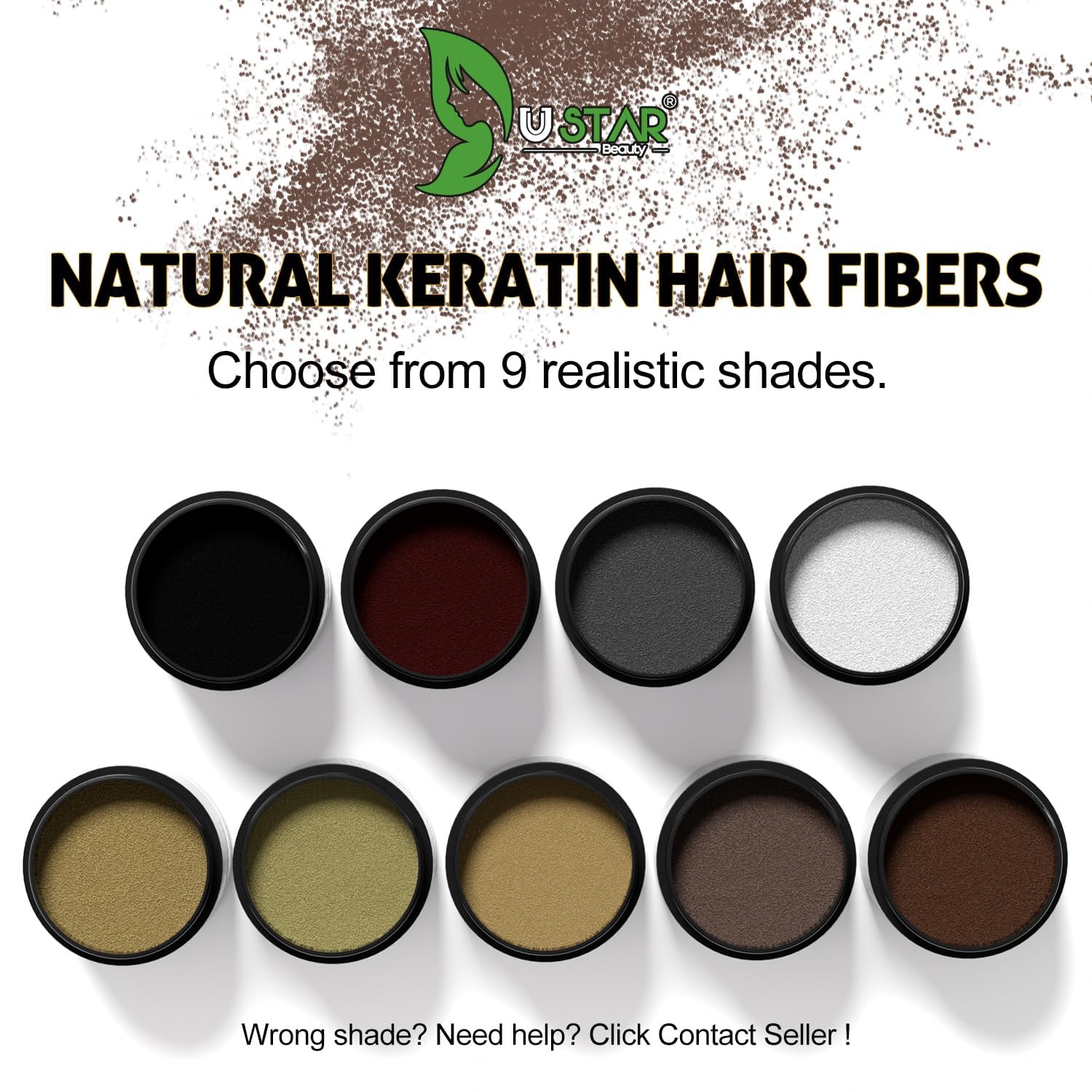 Applying USTAR Hair Fibers to thinning areas for a fuller, believable look.