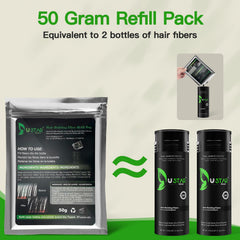 USTAR Keratin Fiber Blend for natural, undetectable density.
