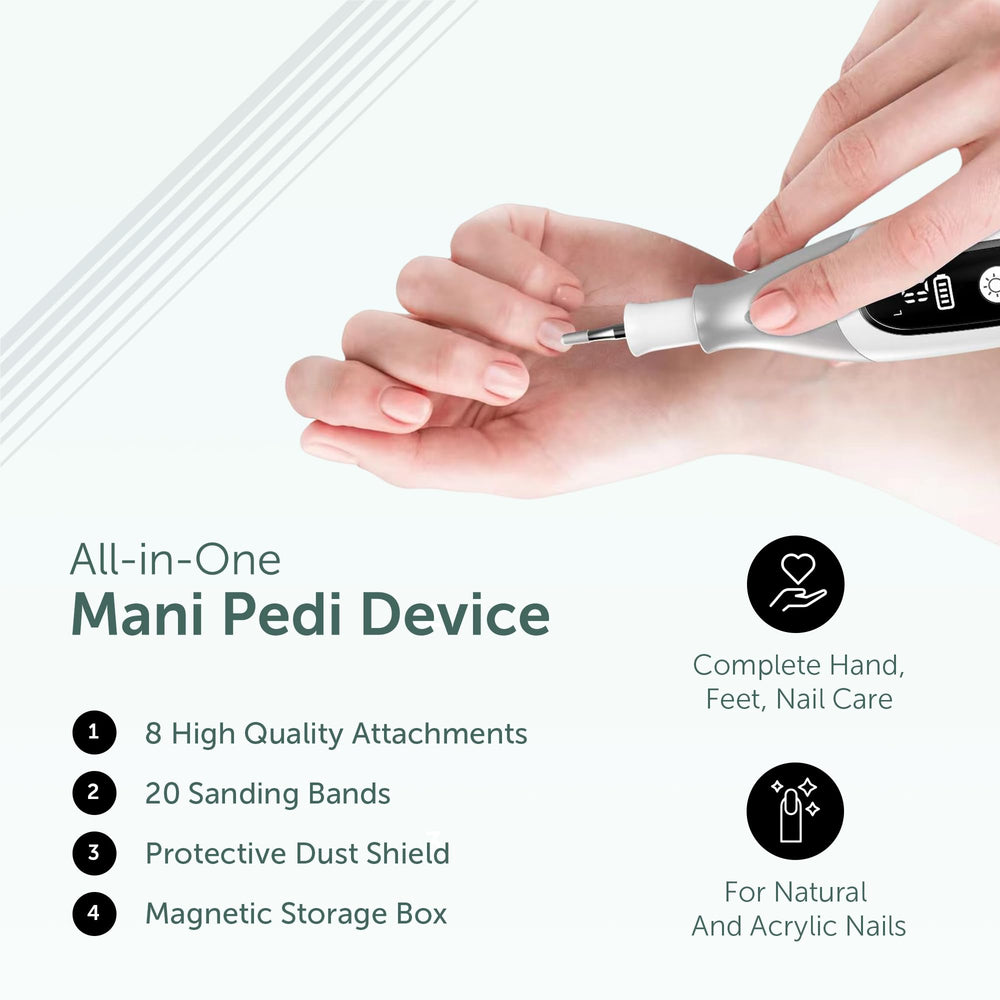 Utilyze PediLux Pro dust shield promotes a cleaner mani-pedi.