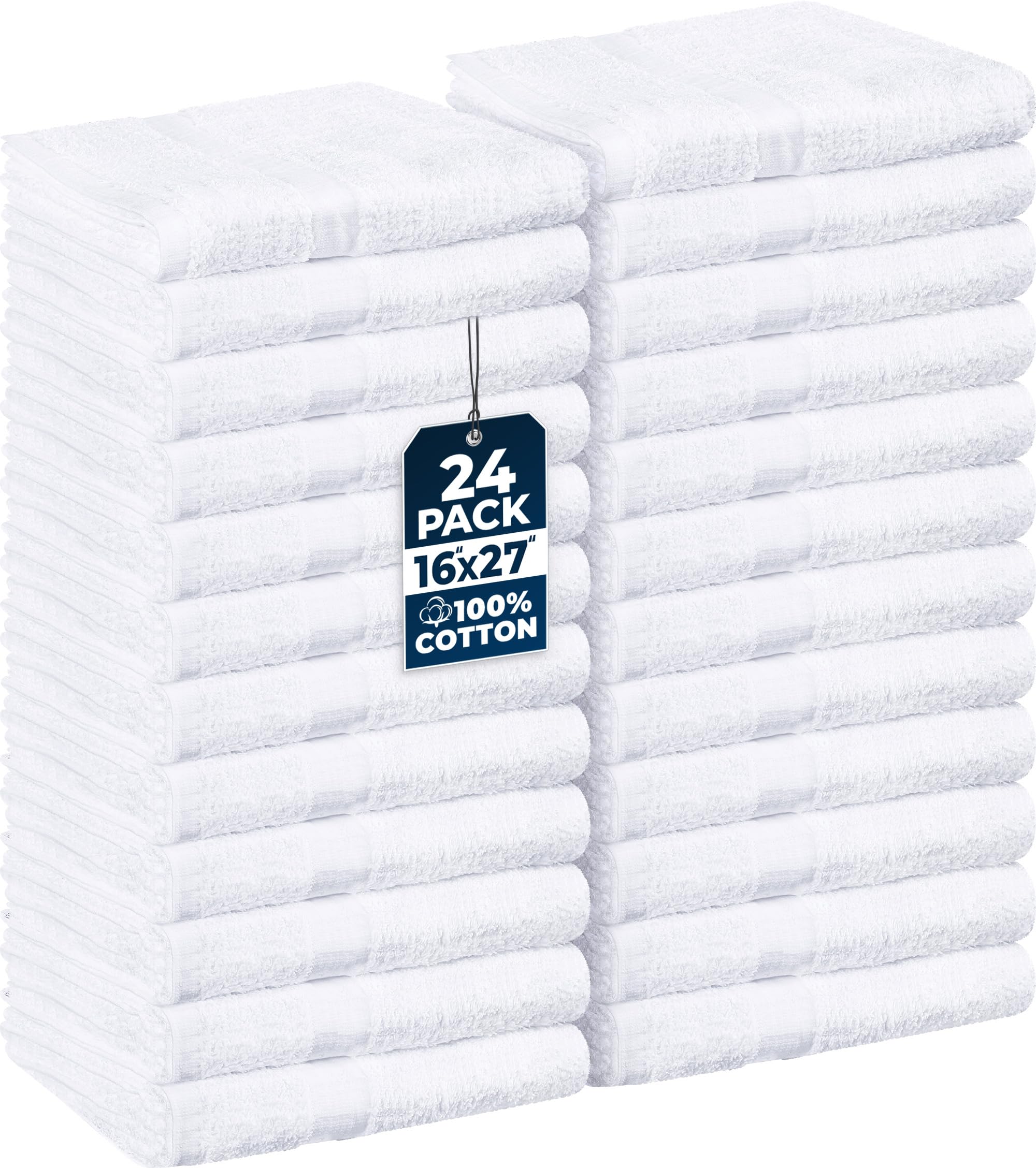 Utopia Towels salon towel 24-pack, 16x27 inches, for professional and home use.
