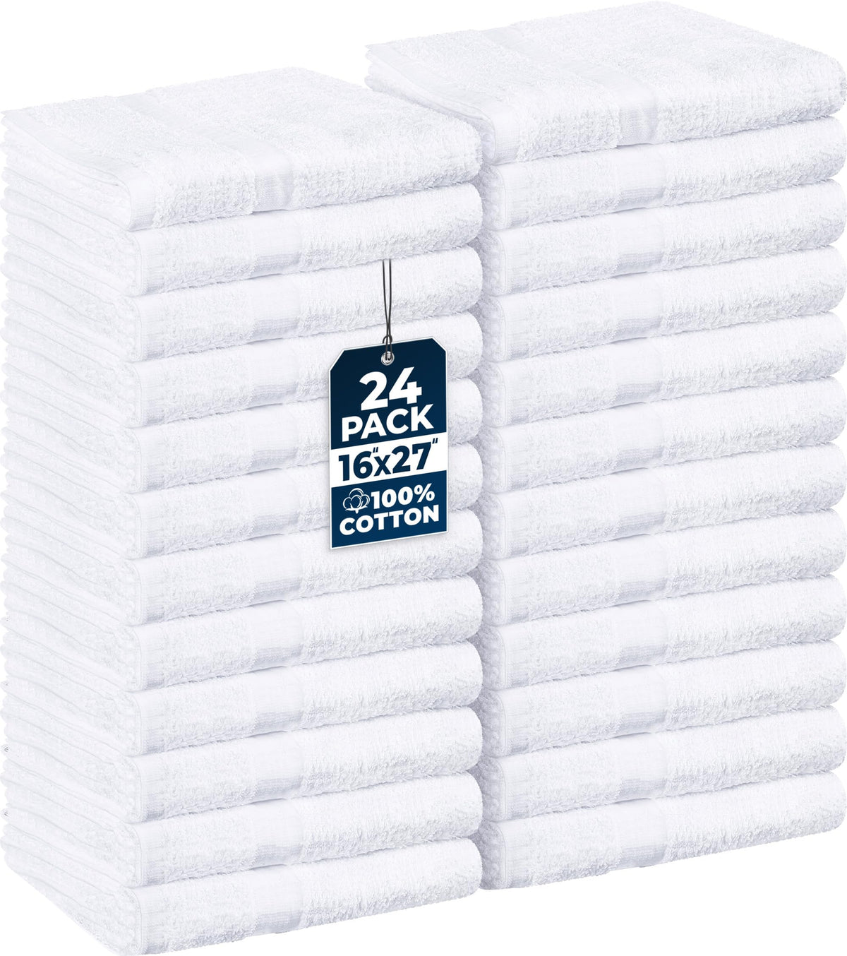 Utopia Towels salon towel 24-pack, 16x27 inches, for professional and home use.