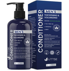 Uttse biotin hair growth conditioner bottle for daily nourishment and shine.