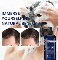 Shower scene with mint cooling effect highlighted for scalp relief