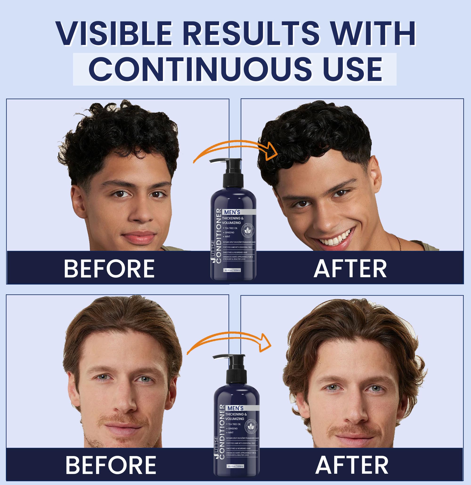 Uttse creamy conditioner texture shown for softer, more manageable hair.