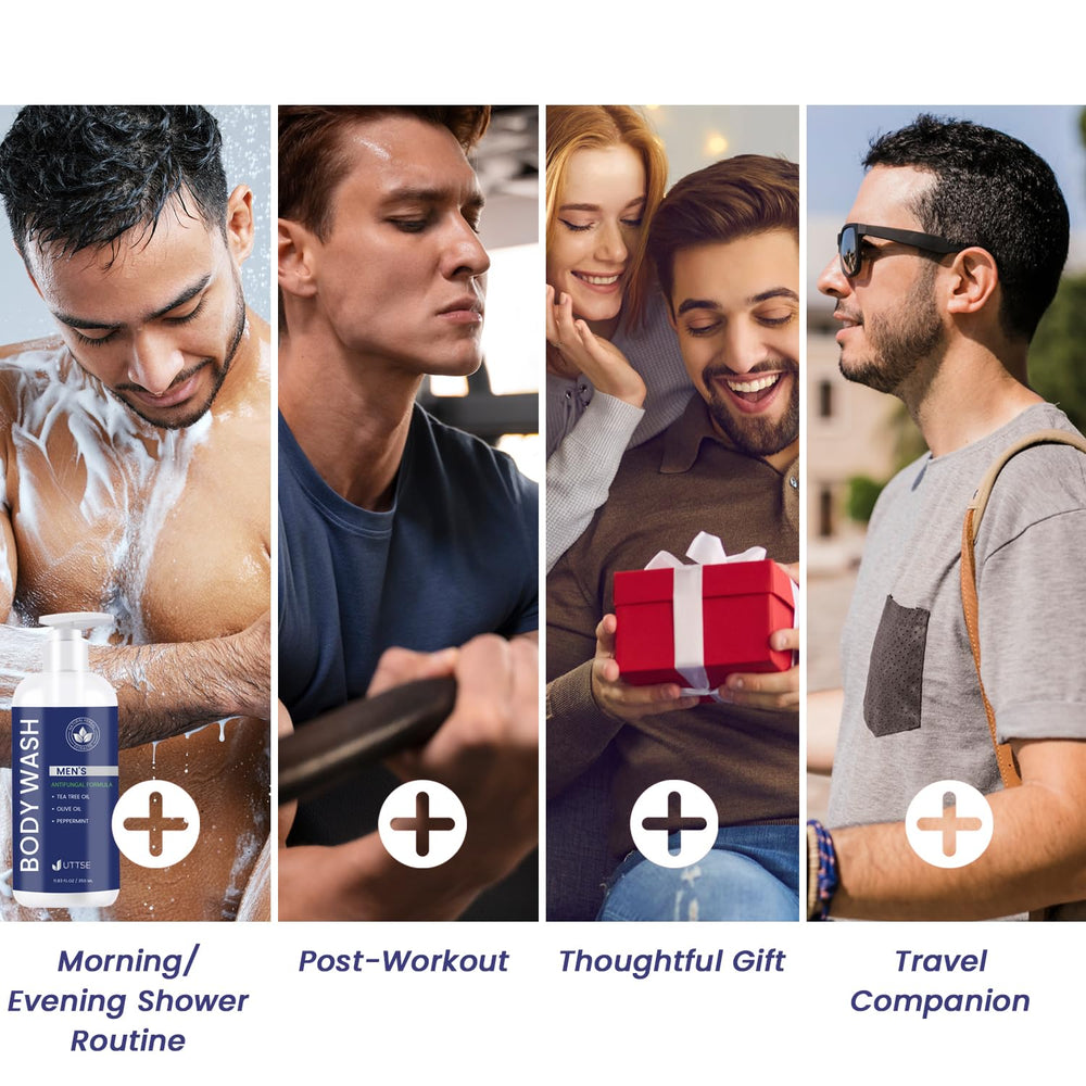 Uttse Tea Tree Body Wash daily routine emphasizes care and comfort.