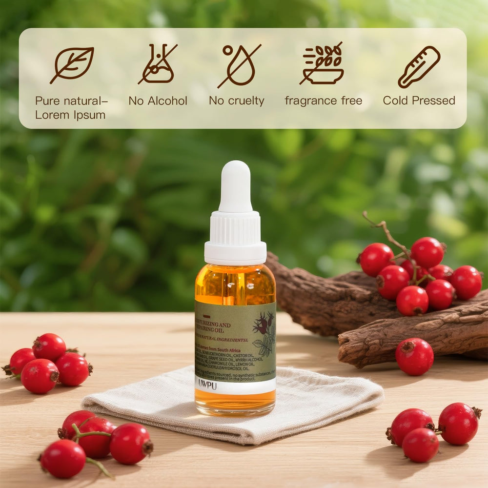 UWPU Organic Rosehip Oil for stretch marks softens texture and appearance.