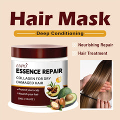 UYPO keratin hair mask texture on hand demonstrates creamy, lightweight conditioning.