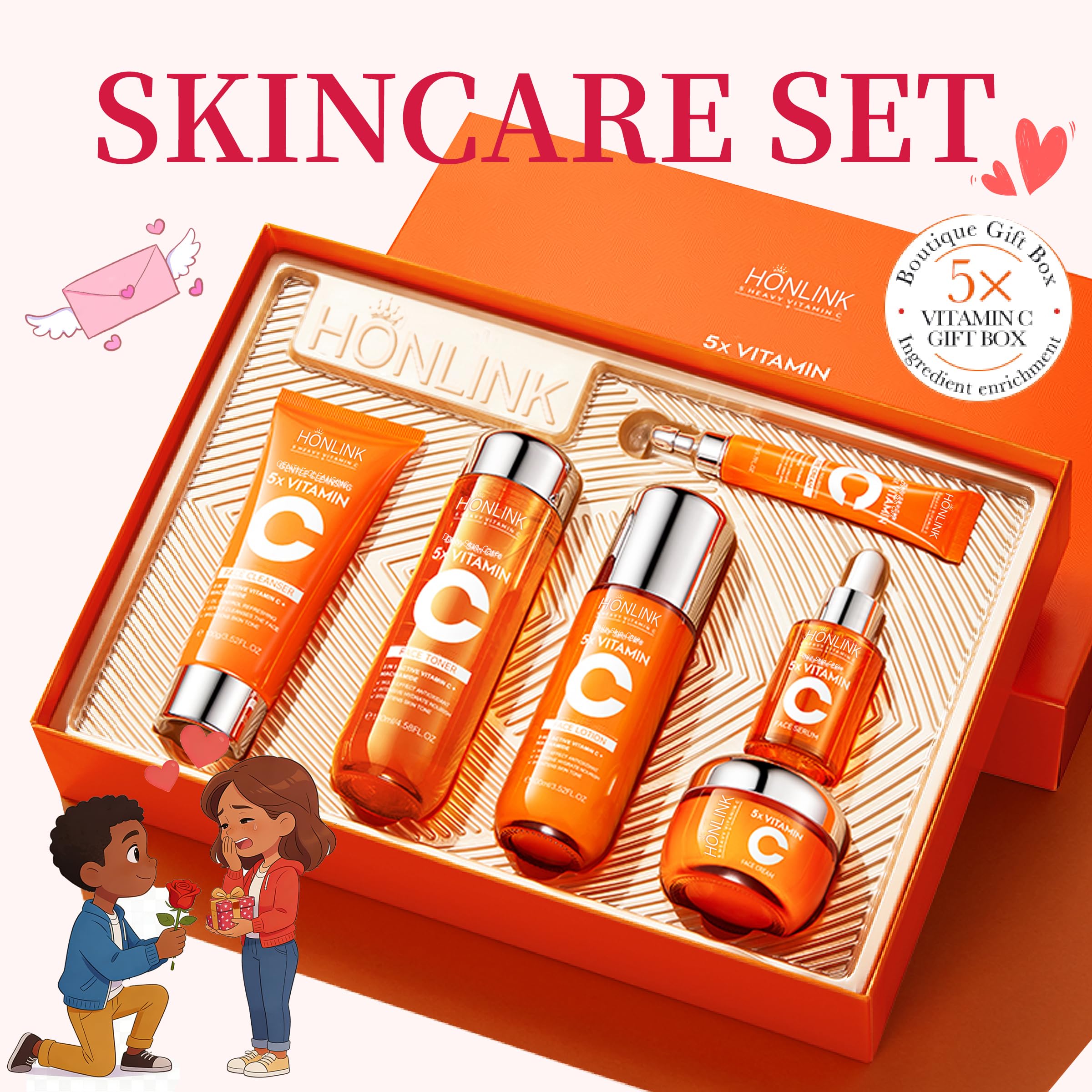 UZTUZT skincare routine steps laid out for easy daily use