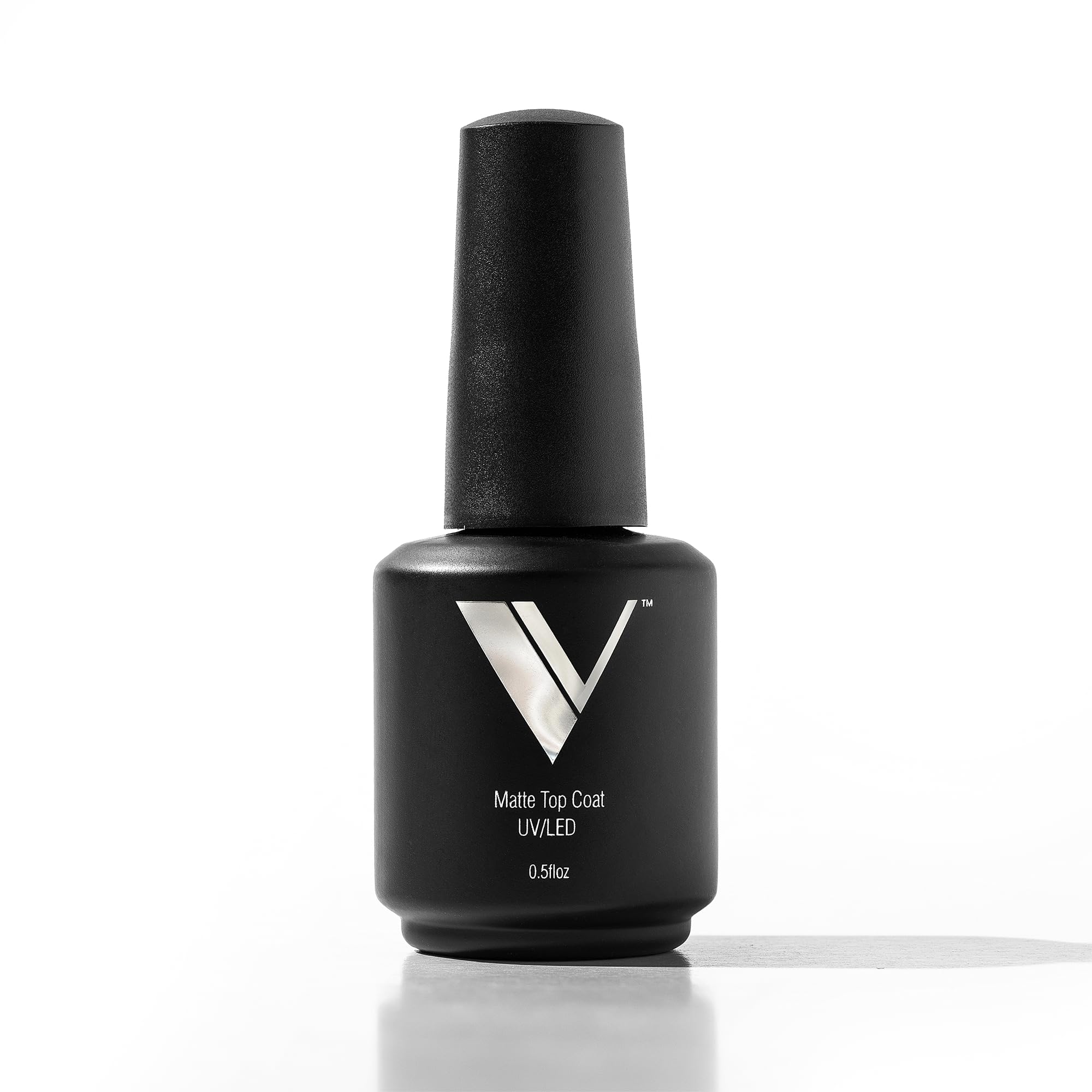 V Beauty Pure non-wipe matte top coat bottle for a durable velvet matte finish