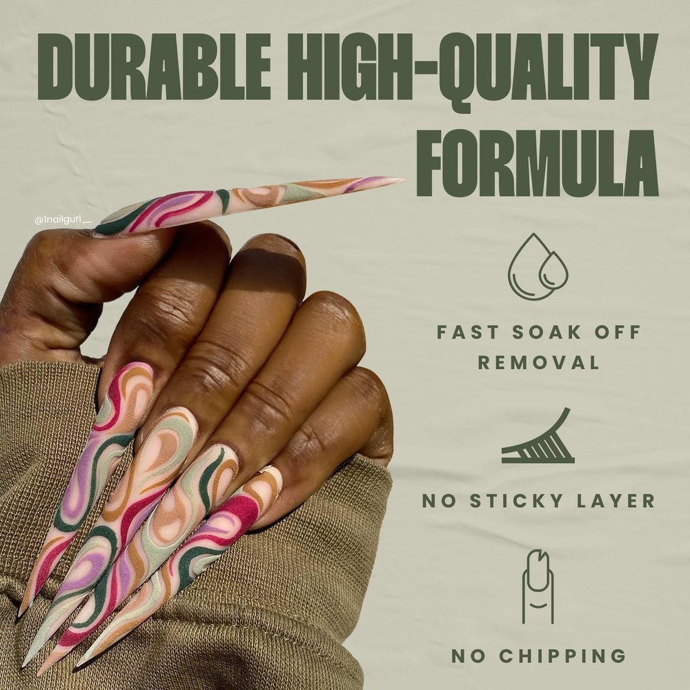 V Beauty Pure top-coat brush-stroke close-up for smooth, even application