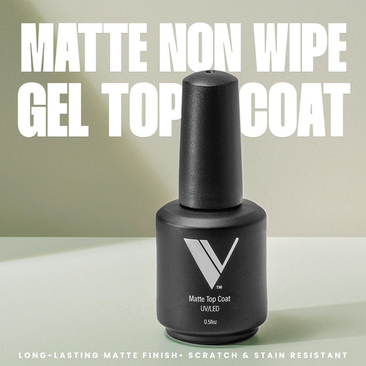 V Beauty Pure matte top coat swatch showing rich, even color and protection