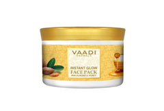 Vaadi Herbals Almond and Honey Face Pack application spreads for a radiant, even tone