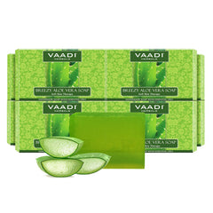Vaadi Herbals Aloe Vera Soap pack eight bars for gentle daily cleansing