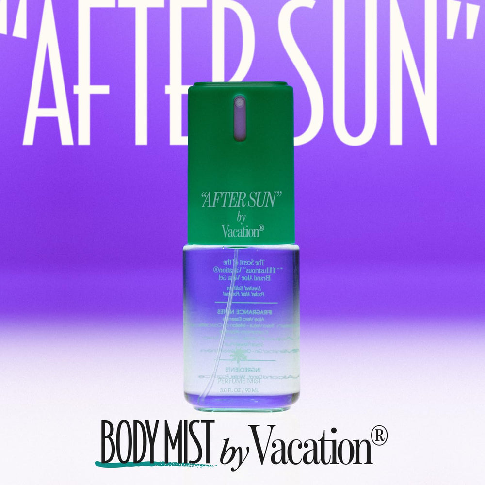 VACATION After Sun with Aloe Vera note delivers soothing hydration and quick refresh