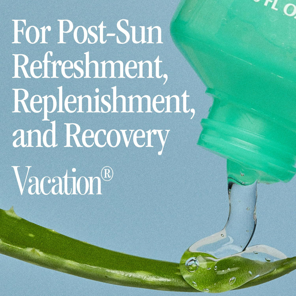 VACATION After Sun Gel texture visible as it absorbs quickly