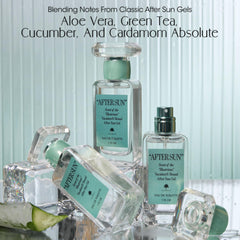 VACATION After Sun travel-size packaging, convenient on-the-go fragrance for summer days.