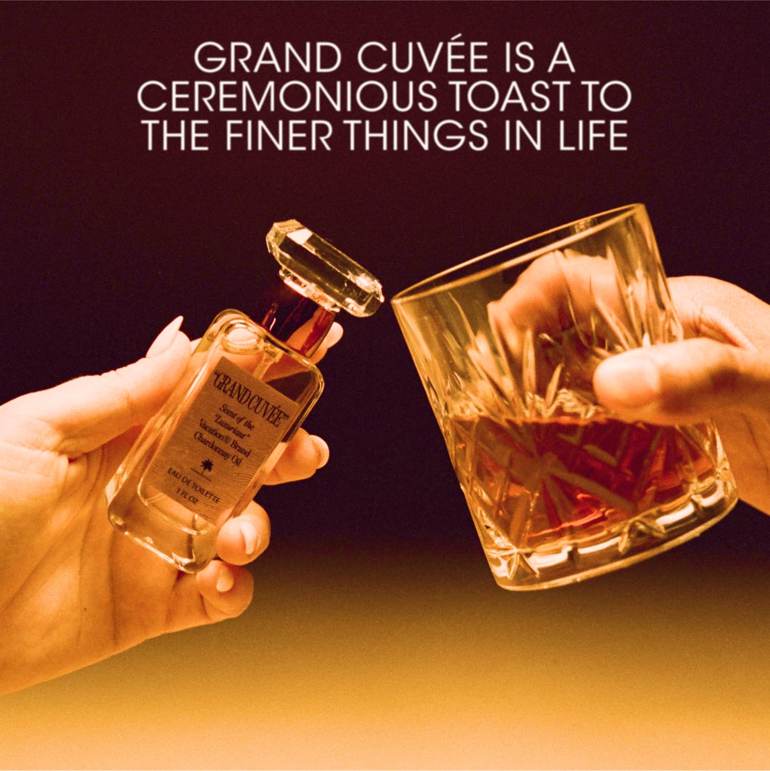 VACATION Grand Cuve9e cedarwood and vanilla bean create a chic summer aura.
