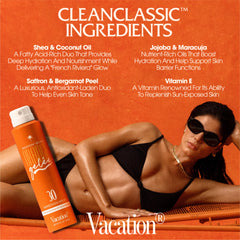 VACATION Orange Gelée fragrance notes include bergamot, clove, saffron, patchouli, sandalwood.