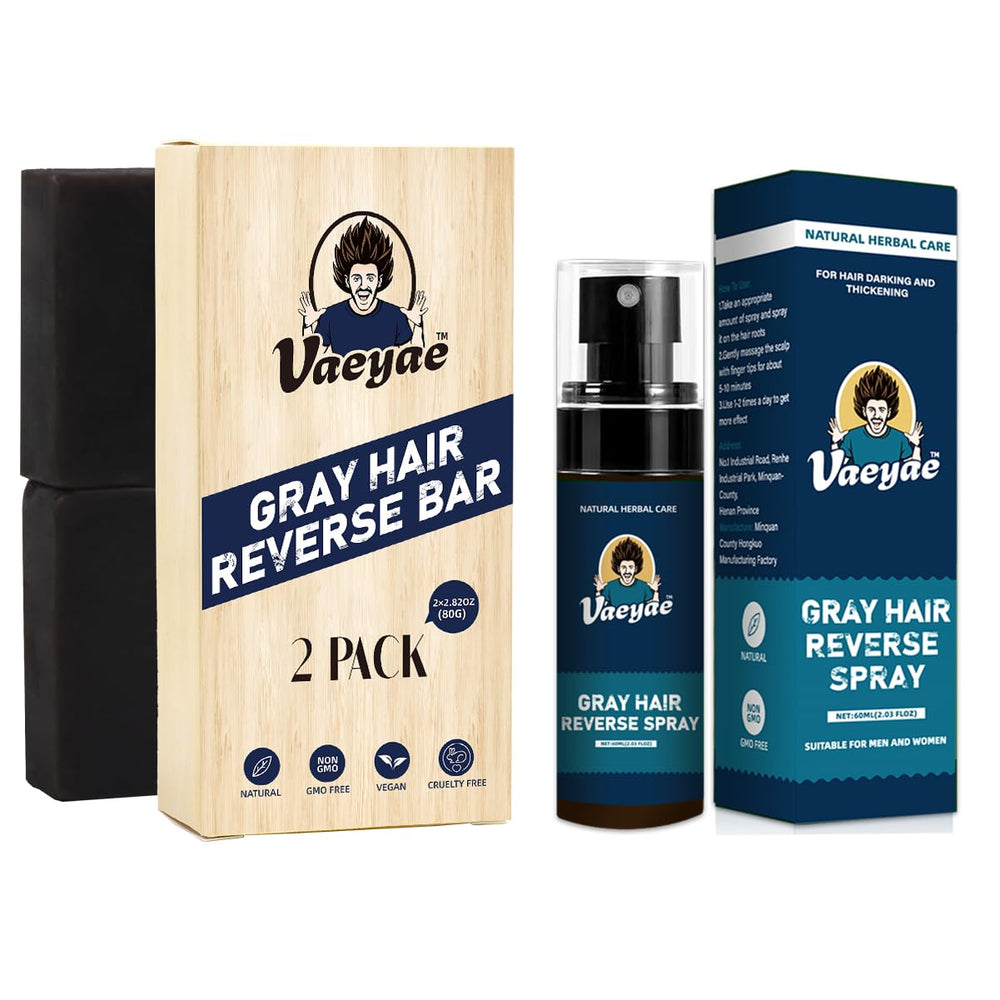 VAEYAE ingredients label featuring Polygonum multiflorum and botanicals