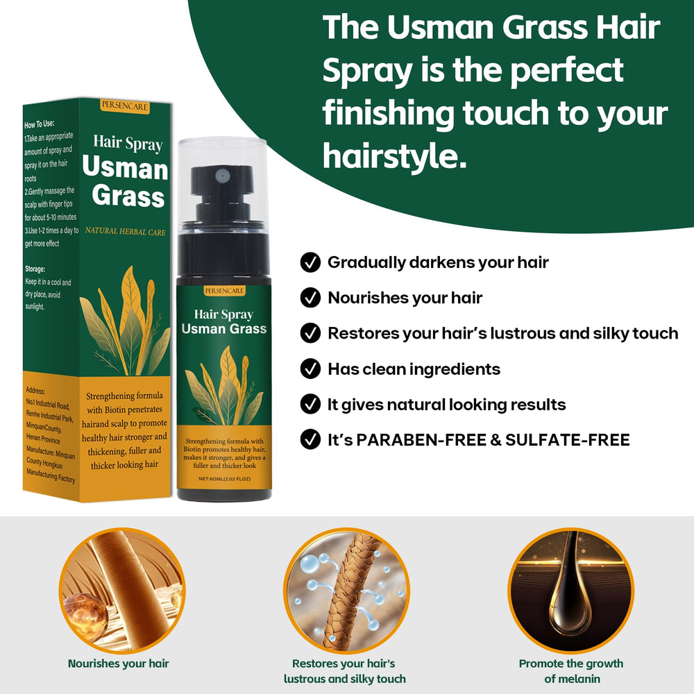 Hair strands appear thicker and shinier after Usman treatment.