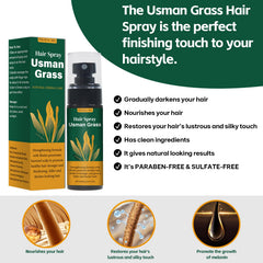 Hair strands appear thicker and shinier after Usman treatment.