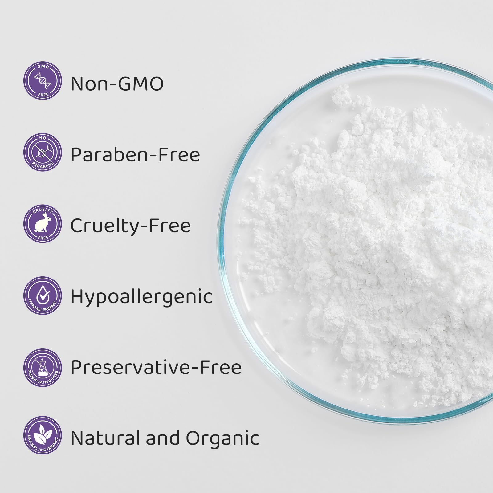 Dissolving Vagiria HA powder into serum demonstrates smooth blending and hydration potential.