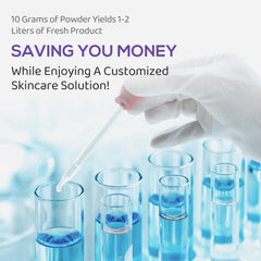 Post-peel care with Vagiria HA powder nourishes skin after treatments.
